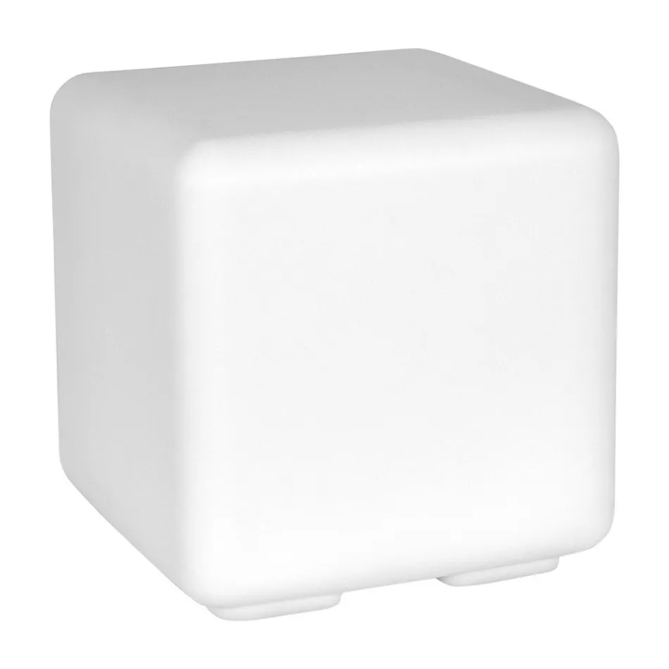 Puf Garden Mesita en Polietileno Coloreado Made in Italy - Colores Viadurini