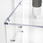 Escritorio práctico independiente de plexiglás transparente fabricado en Italia - Ghea Viadurini
