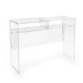 Escritorio práctico independiente de plexiglás transparente fabricado en Italia - Ghea
