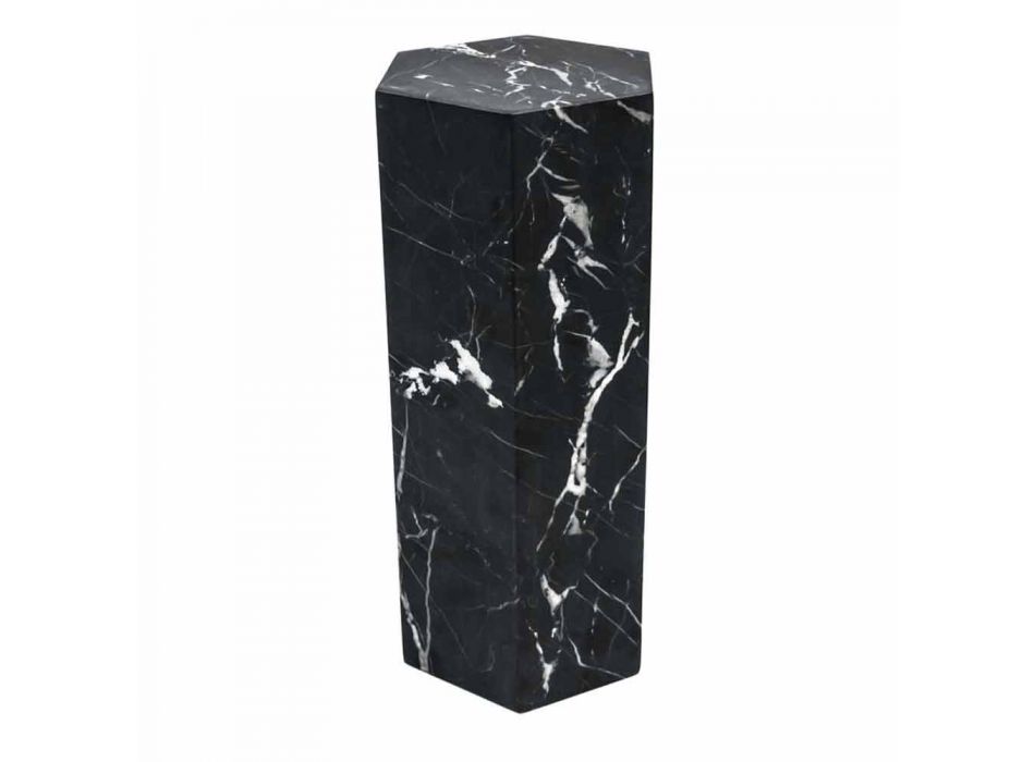 Sujetalibros de prisma decorativo en mármol blanco de Carrara o marquinia negro - Trocco Viadurini