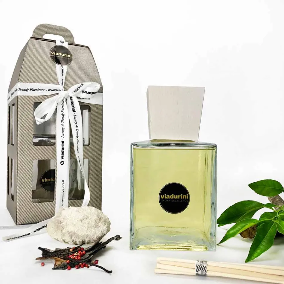 Ambientador de Hogar con Fragancia Ámbar 2,5 Lt con Varillas - Sassidimatera Viadurini