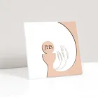 Cuadro pequeño que representa la Eucaristía Grabado con Láser Made in Italy - Ingrid Viadurini