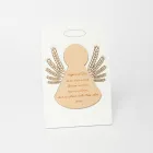 Cuadro pequeño que representa un angelito con mazorcas de maíz Made in Italy - Greta Viadurini