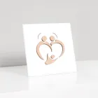 Cuadro Sagrada Familia con Grabado Láser Made in Italy - Zuleika Viadurini