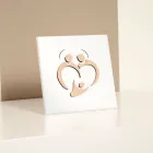 Cuadro Sagrada Familia con Grabado Láser Made in Italy - Zuleika Viadurini