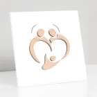 Cuadro Sagrada Familia con Grabado Láser Made in Italy - Zuleika Viadurini