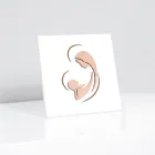 Imagen de María y el Niño Jesús grabada con láser Made in Italy - Nigella Viadurini