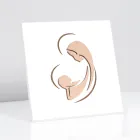 Imagen de María y el Niño Jesús grabada con láser Made in Italy - Nigella Viadurini