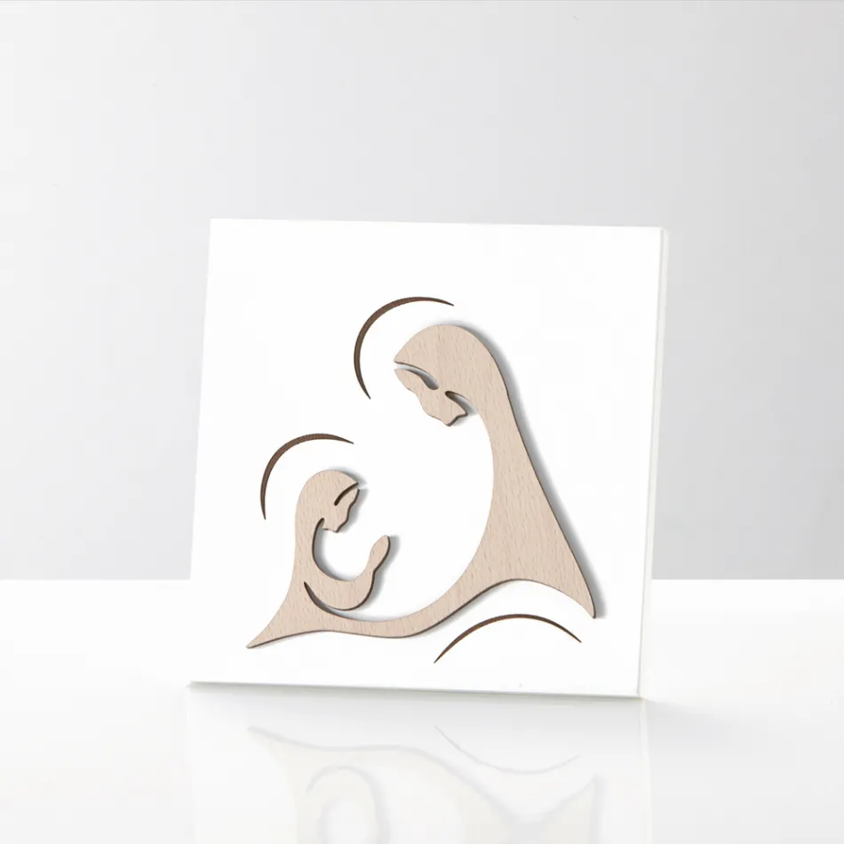 Cuadro que Representa la Aparición del Arcángel a la Virgen Made in Italy - Abu Viadurini