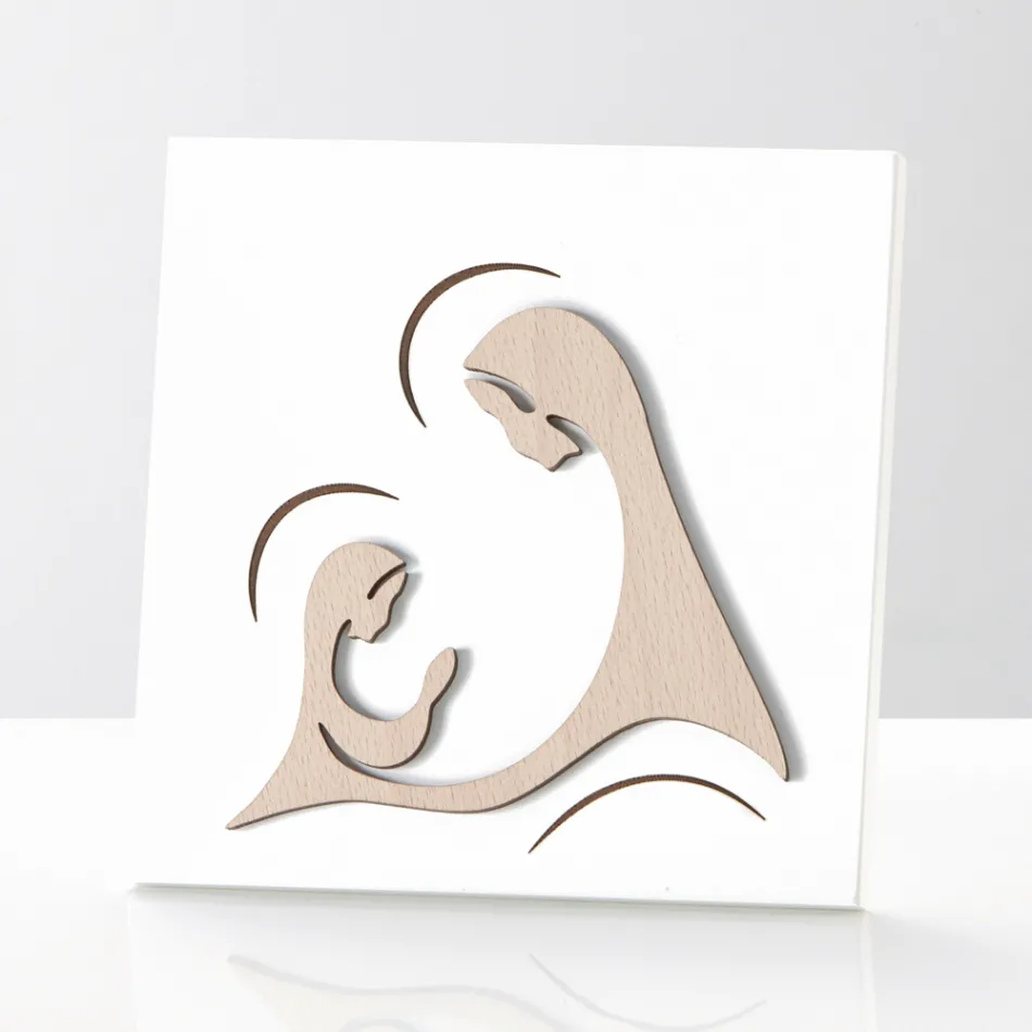 Cuadro que Representa la Aparición del Arcángel a la Virgen Made in Italy - Abu Viadurini