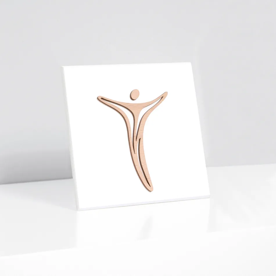 Cuadro Realizado con Grabado Láser de Jesús Made in Italy - Kyla Viadurini