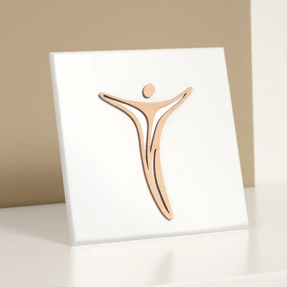 Cuadro Realizado con Grabado Láser de Jesús Made in Italy - Kyla Viadurini