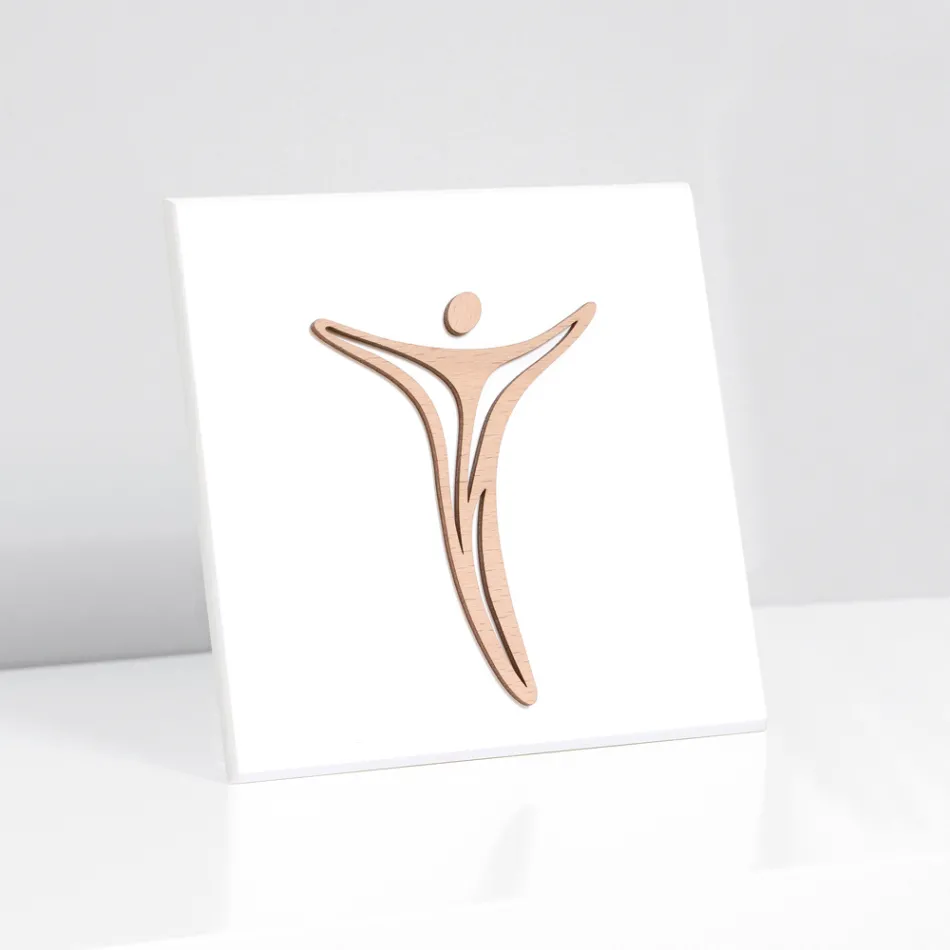 Cuadro Realizado con Grabado Láser de Jesús Made in Italy - Kyla Viadurini