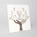 Cuadro Realizado con Grabado Láser de Olivo y Hostia Made in Italy - Joel Viadurini