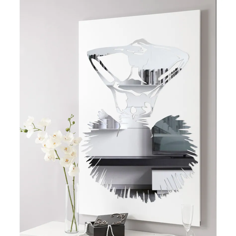 Cuadro con Decoración de Espejo de Bailarina Made in Italy - Evie Viadurini