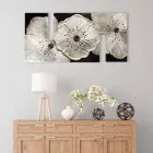 Cuadro con flores moderno Petunia Piccola Argento de Viadurini Decor Viadurini