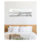 Pintura con formas abstractas hechas con láser Made in Italy - Grace Viadurini