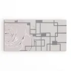 Cuadro con Rosa y Formas Geométricas Made in Laser Made in Italy - Rin Viadurini