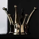 Cuadro de pared moderno en madera y resina Made in Italy - Corona Viadurini