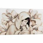 Panel de diseño moderno en relieve sobre lienzo fabricado en Italia Sole Viadurini