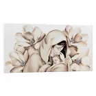 Panel de diseño moderno en relieve sobre lienzo fabricado en Italia Sole Viadurini