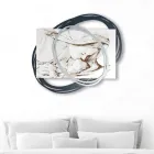 Cuadro Grabado con Láser con el Beso de María a Jesús Made in Italy - Sylvie Viadurini