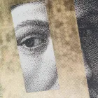 Cuadro moderno en lienzo impreso con decoración de pan de oro Made in Italy - Vinci Viadurini