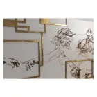 Cuadro realizado con láser que representa la creación Made in Italy - Pirucchio Viadurini