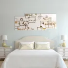 Cuadro realizado con láser que representa la creación Made in Italy - Pirucchio Viadurini