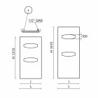 Radiador de acero hidráulico de diseño moderno 6 Mide hasta 1220 W - Máscara Viadurini