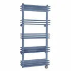 Radiador eléctrico de diseño de pared vertical moderno de hasta 700 vatios - Estante Viadurini