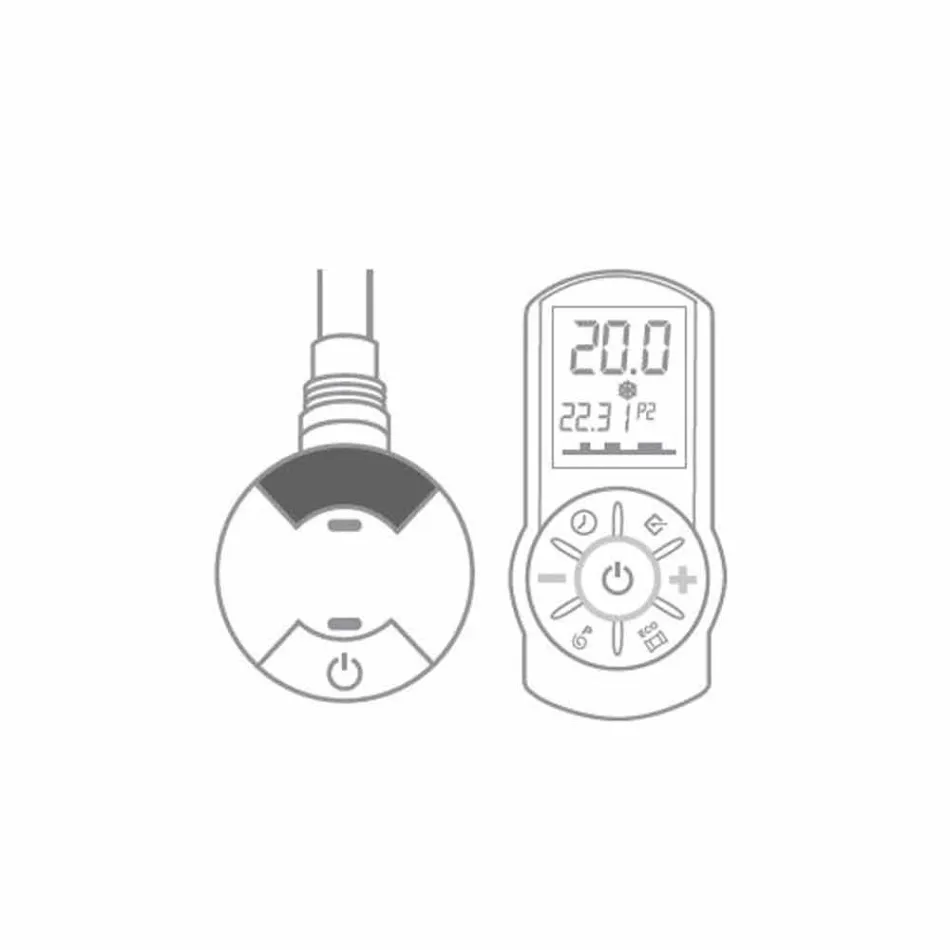 Radiador Eléctrico de Diseño Vertical hasta 1000 W - Flora Viadurini