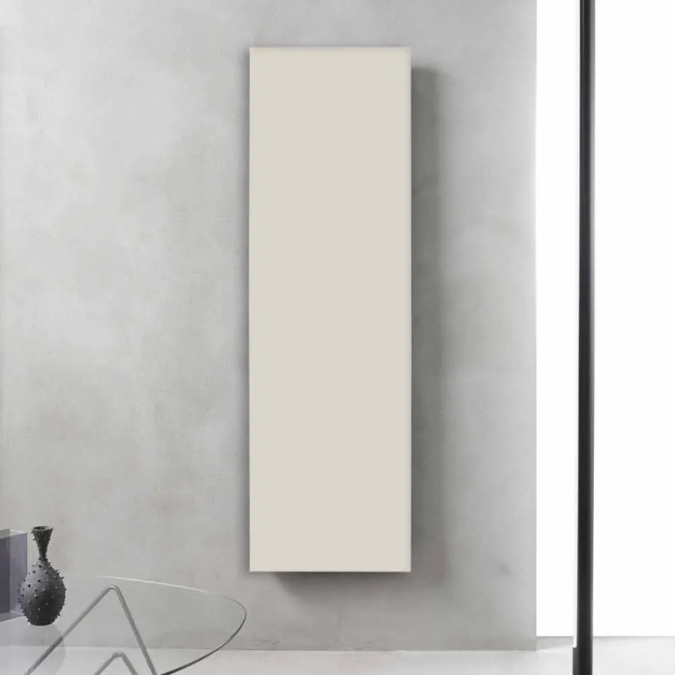 Radiador eléctrico vertical Minimal Design Acero Gris pizarra 700 W - Hielo Viadurini