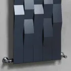 Radiador de pared hidráulico de acero de diseño moderno de hasta 1003 vatios - piedra Viadurini