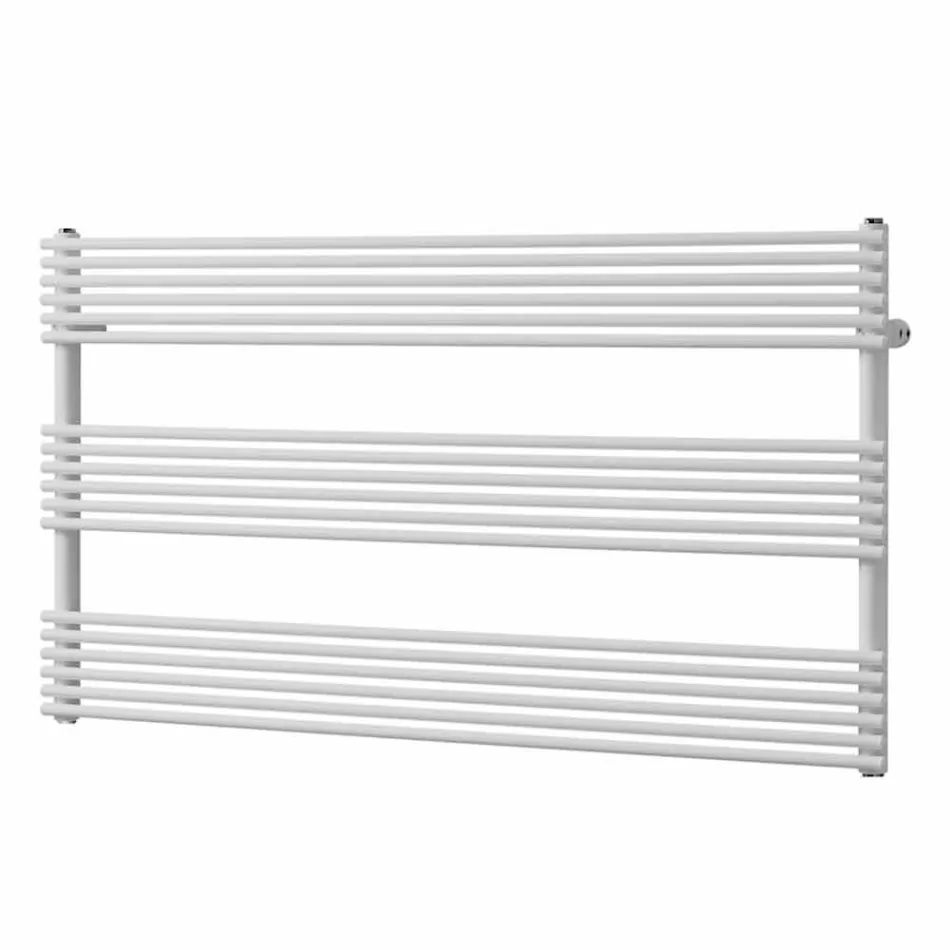 Calentador de toallas de radiador horizontal en diseño de acero 750 W - Nibbio Viadurini