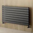 Radiador hidráulico simple en acero al carbono negro fabricado en Italia - Ciro Viadurini