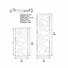 Radiador de diseño vertical hidráulico moderno de hasta 903 W - Buceo Viadurini