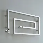 Más frías cromo hidráulico calentador de toallas serpiente Scirocco H, Diseño Viadurini