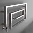 Más frías cromo hidráulico calentador de toallas serpiente Scirocco H, Diseño Viadurini