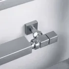 Más frías cromo hidráulico calentador de toallas serpiente Scirocco H, Diseño Viadurini