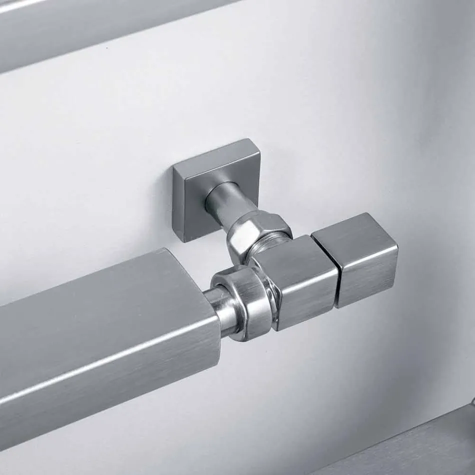 Más frías cromo hidráulico calentador de toallas serpiente Scirocco H, Diseño Viadurini