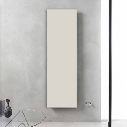 Radiador de diseño vertical en acero blanco grisáceo hasta 839 W - hielo Viadurini