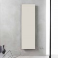 Radiador de diseño vertical en acero blanco grisáceo hasta 839 W - hielo