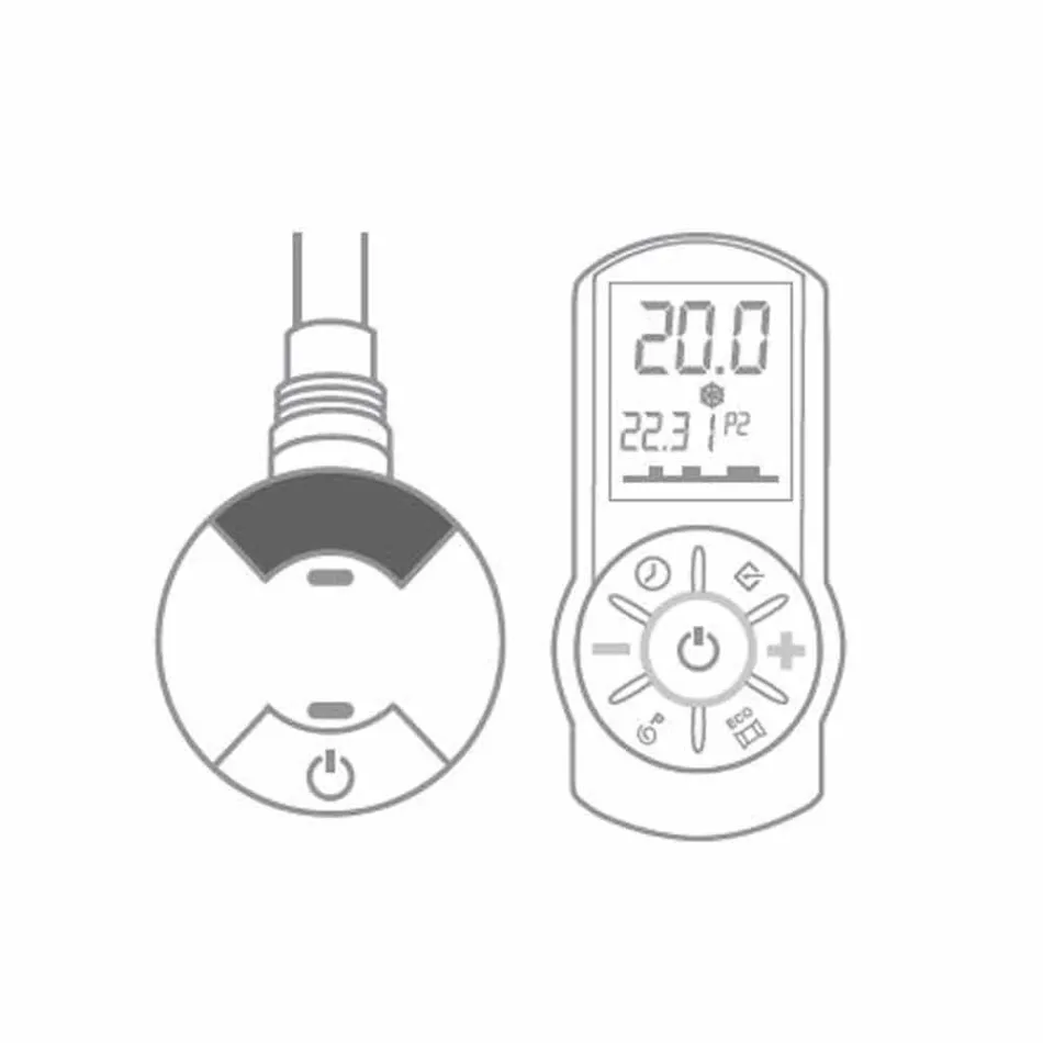 Radiador de pared eléctrico vertical de diseño moderno de hasta 1000 vatios - Aire Viadurini