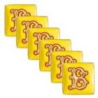 Cuencos de porcelana cuadrados planos con diseño del alfabeto de Rosenthal Versace, 6 unidades - Alfabeto Viadurini
