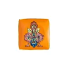 Cuencos de porcelana cuadrados planos con diseño del alfabeto de Rosenthal Versace, 6 unidades - Alfabeto Viadurini