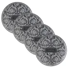 Rosenthal Versace Barocco 4 platos llanos diámetro 17 cm en porcelana - Barocco Viadurini