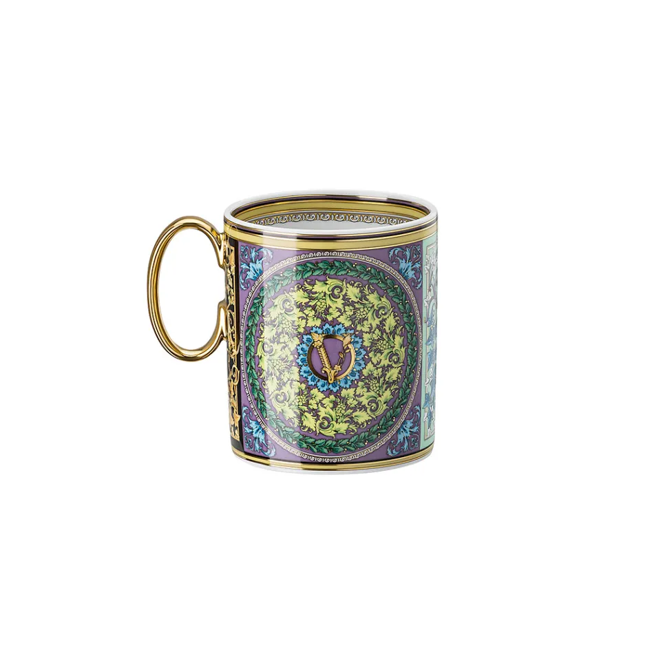 Rosenthal Versace Barocco Mosaic 4 vasos con mango de porcelana - Mosaico Viadurini