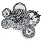 Plato para mesa barroco Rosenthal Versace de porcelana de 33 cm de diámetro - Barroco Viadurini