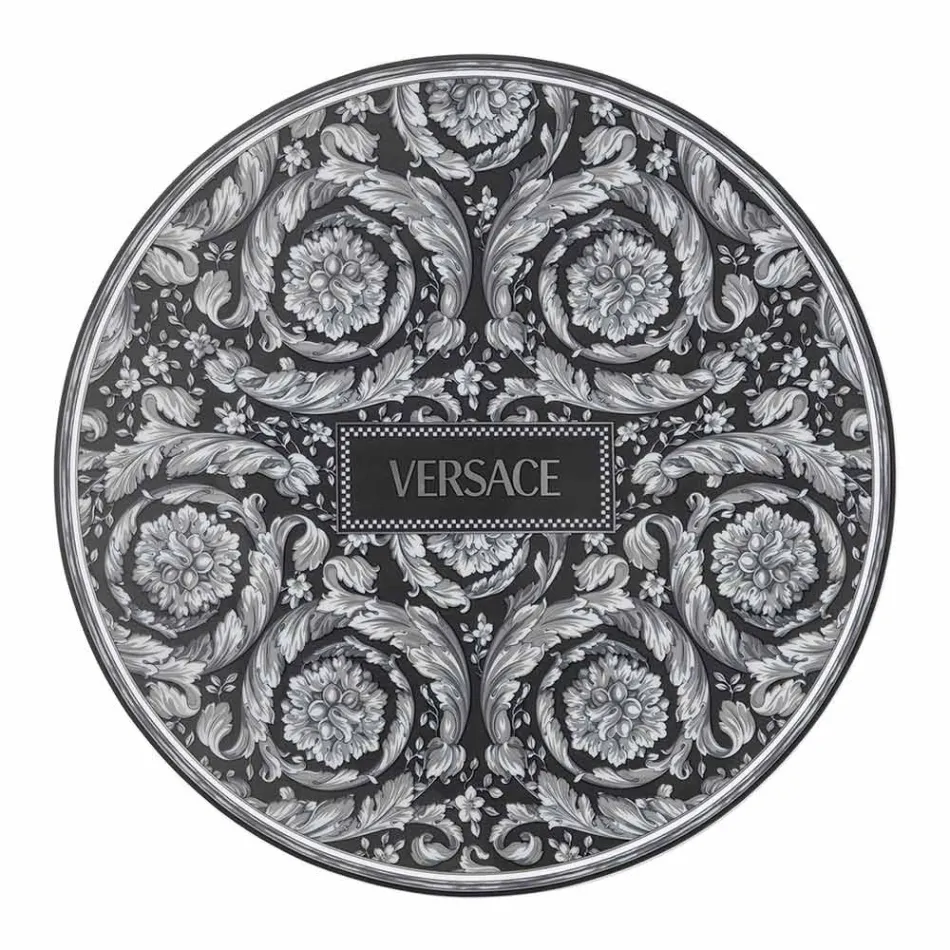 Plato para mesa barroco Rosenthal Versace de porcelana de 33 cm de diámetro - Barroco Viadurini